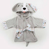 Children's Hooded Absorbent Animal-shaped Bathrobe